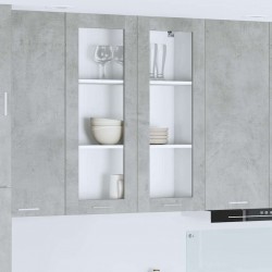 Sonata H Висящ шкаф Riga Циментено сиво 80 x 31 x 100 см Инженерно дърво - Bucătării modulare
