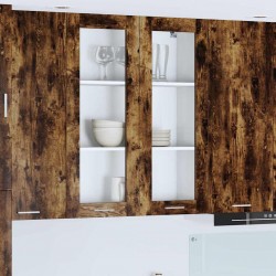 Sonata H Висящ шкаф Riga Димян дъб 80 x 31 x 100 см Инженерно дърво - Bucătării modulare