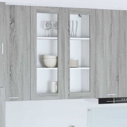 Sonata H Висящ шкаф Riga Сив Сонома 80 x 31 x 100 см Инженерно дърво - Bucătării modulare
