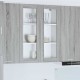 Sonata H Висящ шкаф Riga Сив Сонома 80 x 31 x 100 см Инженерно дърво