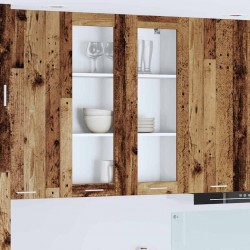 Sonata H Висящ шкаф Riga Старо дърво 80 x 31 x 100 см Инженерно дърво - Bucătării modulare