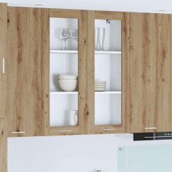 Sonata H Висящ шкаф с рафт Riga Дъб 80 x 31 x 100 см Инженерно дърво - Bucătării modulare