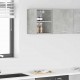 Sonata H Висящ шкаф с рафт Riga Циментено сиво 30 x 29,5 x 40 см