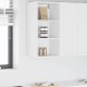 Sonata H Висящ шкаф с рафт Riga Бяло 40 x 29,5 x 80 см Инженерно дърво