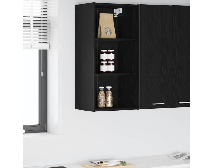 Sonata H Висящ шкаф Riga Черния дъб 40 x 29,5 x 80 см Инженерно дърво