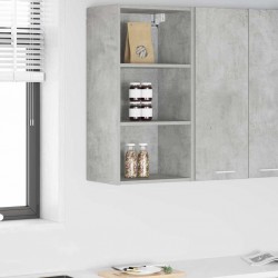 Sonata H Висящ шкаф с рафт Riga Циментено сиво 40 x 29,5 x 80 см - Bucătării modulare