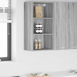 Sonata H Висящ шкаф Riga Сив Сонома 40 x 29,5 x 80 см Инженерно дърво - Bucătării modulare