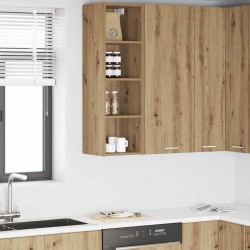 Sonata H Висящ шкаф с рафт Riga Дъб 30 x 29,5 x 100 см Инженерно дърво - Bucătării modulare