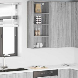 Sonata H Висящ шкаф Riga Сив Сонома 40 x 29,5 x 100 см Инженерно дърво - Bucătării modulare