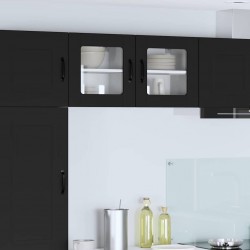 Sonata H Горен кухненски шкаф с рафт 2 pcs Черно 40 x 31 x 40 см - Bucătării modulare