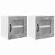 Sonata H Горен кухненски шкаф 2 pcs Циментено сиво 40 x 31 x 40 см