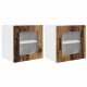 Sonata H Горен кухненски шкаф с рафт 2 pcs Старо дърво 40 x 31 x 40 см