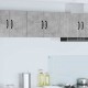 Sonata H Горен кухненски шкаф с рафт Циментено сиво 30 x 31 x 40 см