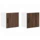 Sonata H Горен кухненски шкаф с рафт 2 pcs Кафяв дъб 40 x 31 x 40 см