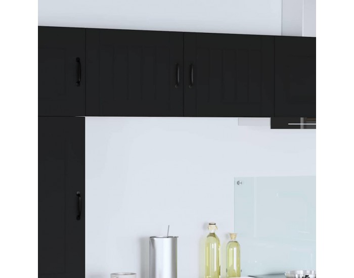 Sonata H Горен кухненски шкаф Черно 50 x 31 x 40 см Инженерно дърво