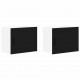 Sonata H Горен кухненски шкаф с рафт 2 pcs Черно 50 x 31 x 40 см
