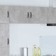 Sonata H Горен кухненски шкаф 2 pcs Циментено сиво 50 x 31 x 40 см