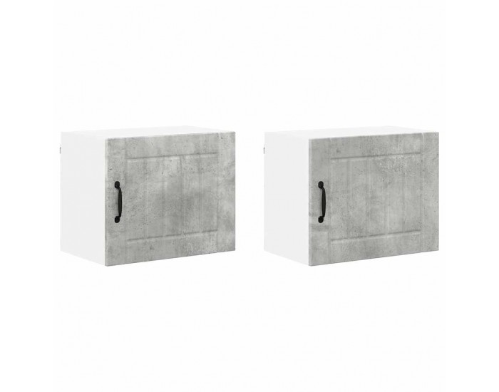 Sonata H Горен кухненски шкаф 2 pcs Циментено сиво 50 x 31 x 40 см