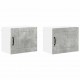 Sonata H Горен кухненски шкаф 2 pcs Циментено сиво 50 x 31 x 40 см