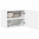 Sonata H Горен кухненски шкаф с рафт 2 pcs Лъскаво бяло 50 x 31 x 40 см