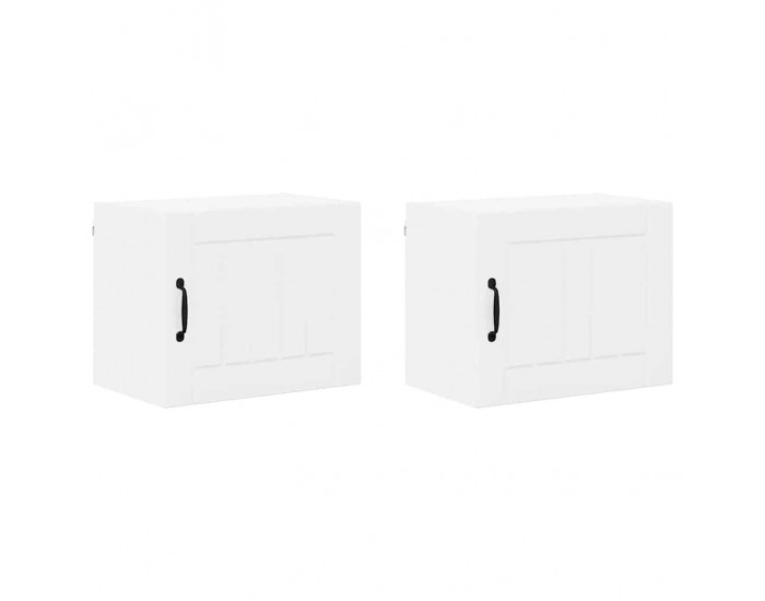 Sonata H Горен кухненски шкаф с рафт 2 pcs Лъскаво бяло 50 x 31 x 40 см