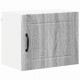 Sonata H Горен кухненски шкаф с рафт 2 pcs Сив Сонома 50 x 31 x 40 см