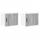 Sonata H Горен кухненски шкаф с рафт 2 pcs Сив Сонома 50 x 31 x 40 см