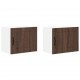 Sonata H Горен кухненски шкаф с рафт 2 pcs Кафяв дъб 50 x 31 x 40 см