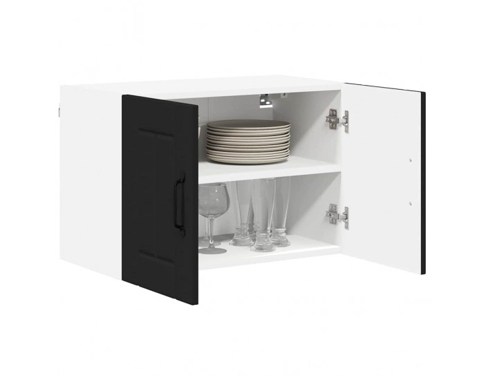Sonata H Горен кухненски шкаф с рафт 2 pcs Черно 60 x 31 x 40 см