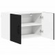 Sonata H Горен кухненски шкаф с рафт 2 pcs Черно 60 x 31 x 40 см