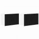 Sonata H Горен кухненски шкаф с рафт 2 pcs Черно 60 x 31 x 40 см