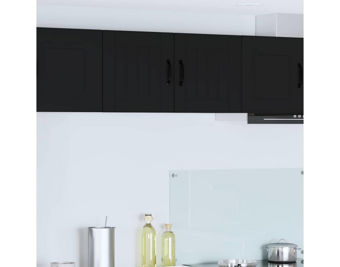 Sonata H Горен кухненски шкаф Черно 80 x 31 x 40 см Инженерно дърво