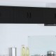 Sonata H Горен кухненски шкаф Черно 80 x 31 x 40 см Инженерно дърво