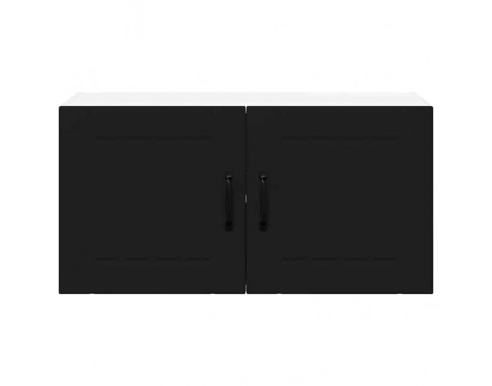 Sonata H Горен кухненски шкаф Черно 80 x 31 x 40 см Инженерно дърво