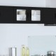 Sonata H Горен кухненски шкаф Черно 80 x 31 x 40 см Инженерно дърво