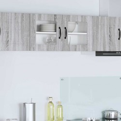 Sonata H Горен кухненски шкаф Сив Сонома 80 x 31 x 40 см Инженерно дърво - Bucătării modulare