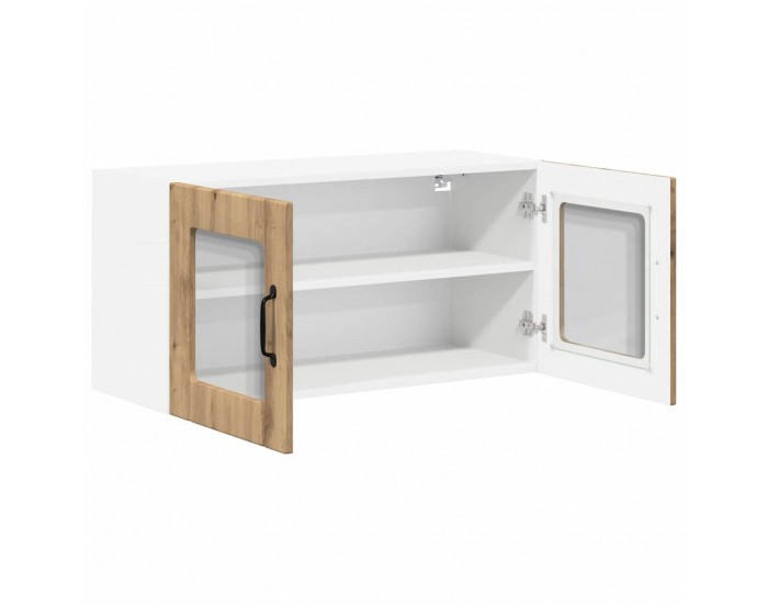 Sonata H Горен кухненски шкаф с рафт Дъб 80 x 31 x 40 см Инженерно дърво