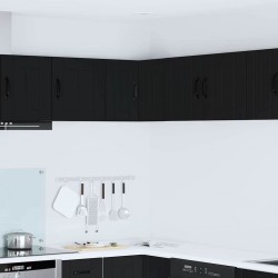 Sonata H Горен кухненски шкаф Черно 57 x 57 x 40 см Инженерно дърво - Bucătării modulare