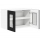 Sonata H Горен кухненски шкаф с рафт 2 pcs Черно 60 x 31 x 40 см