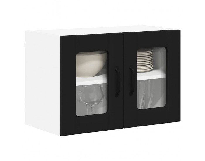 Sonata H Горен кухненски шкаф с рафт 2 pcs Черно 60 x 31 x 40 см