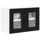Sonata H Горен кухненски шкаф с рафт 2 pcs Черно 60 x 31 x 40 см