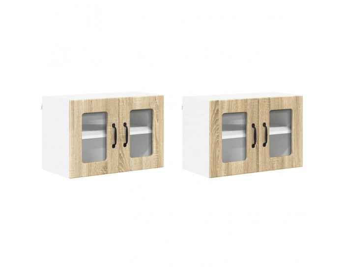 Sonata H Горен кухненски шкаф с рафт 2 pcs Сонома дъб 60 x 31 x 40 см