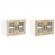 Sonata H Горен кухненски шкаф с рафт 2 pcs Сонома дъб 60 x 31 x 40 см