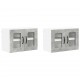 Sonata H Горен кухненски шкаф 2 pcs Циментено сиво 60 x 31 x 40 см