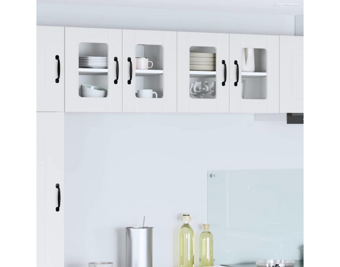 Sonata H Горен кухненски шкаф с рафт 2 pcs Лъскаво бяло 60 x 31 x 40 см