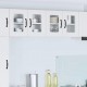 Sonata H Горен кухненски шкаф с рафт 2 pcs Лъскаво бяло 60 x 31 x 40 см