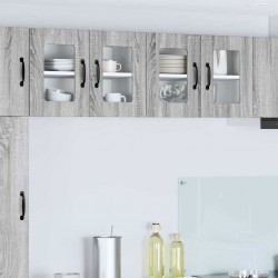 Sonata H Горен кухненски шкаф с рафт 2 pcs Сив Сонома 60 x 31 x 40 см - Bucătării modulare