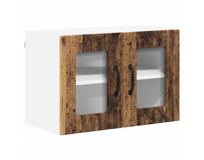 Sonata H Горен кухненски шкаф с рафт 2 pcs Старо дърво 60 x 31 x 40 см
