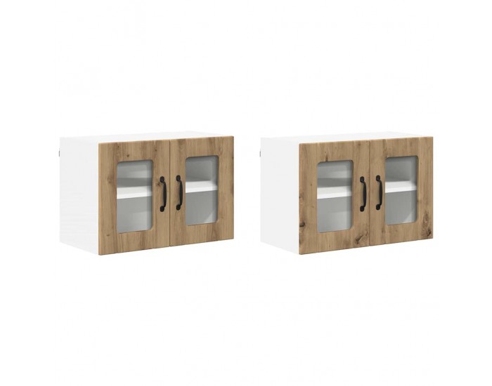 Sonata H Горен кухненски шкаф 2 pcs Дъб 60 x 31 x 40 см Инженерно дърво