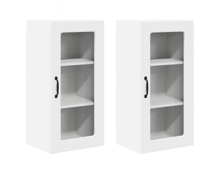 Sonata H Горен кухненски шкаф 2 pcs Бяло 40 x 31 x 80 см Инженерно дърво